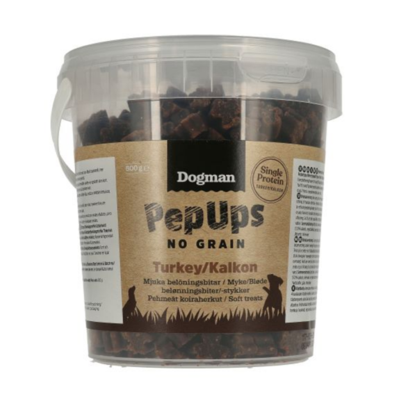 Dogman PepUps no grain kalkon 500g