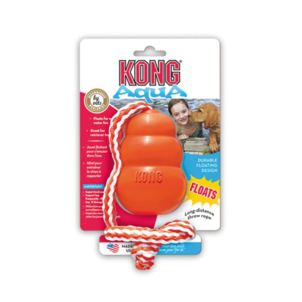 Kong Aqua med rep flytande hundleksak